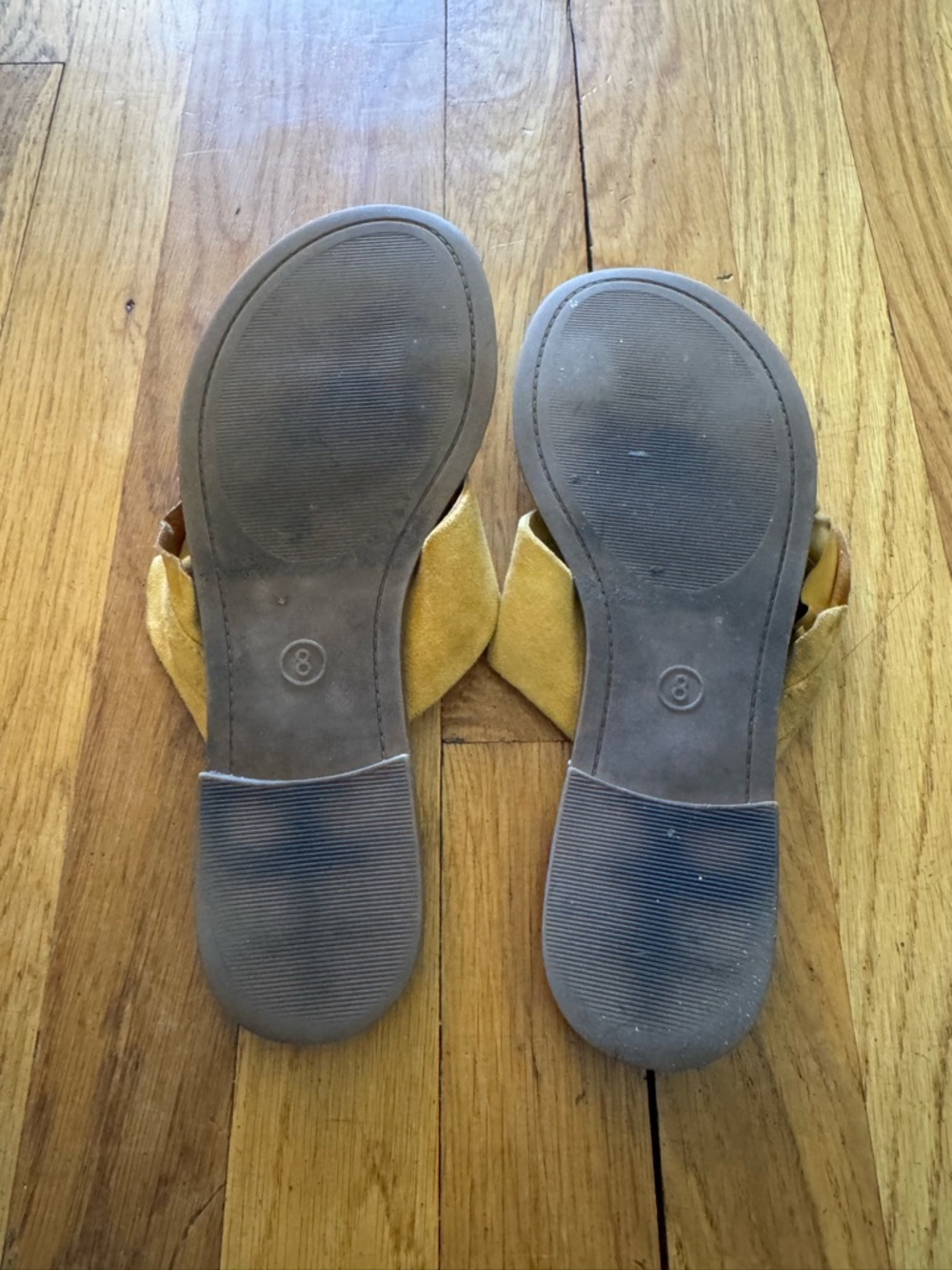 Women’s Yellow Ruffle Slide Sandals - Picture 5 of 5